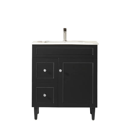 Harold Federation Free Standing Vanity on Legs Matte Black