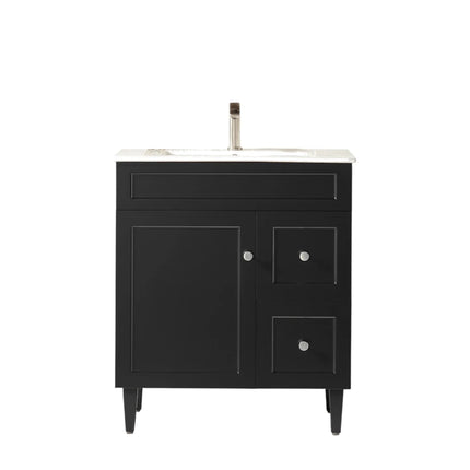 Harold Federation Free Standing Vanity on Legs Matte Black