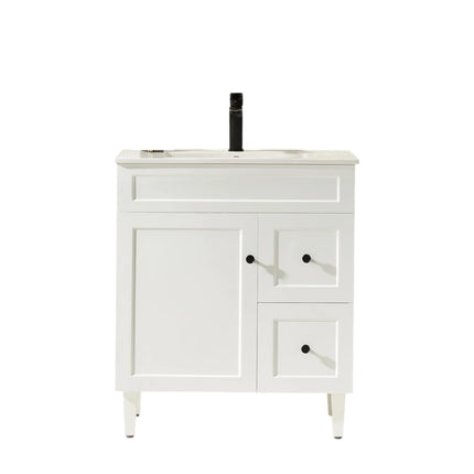 Harold Federation Free Standing Vanity on Legs Matte White