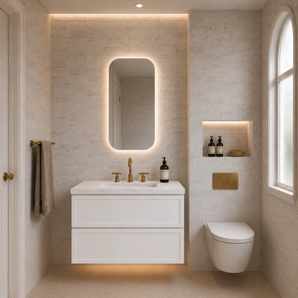 New Hamilton Federation Wall Hung Vanity Matte White