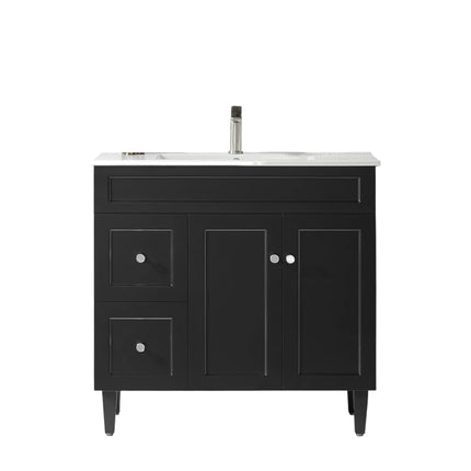 Harold Federation Free Standing Vanity on Legs Matte Black