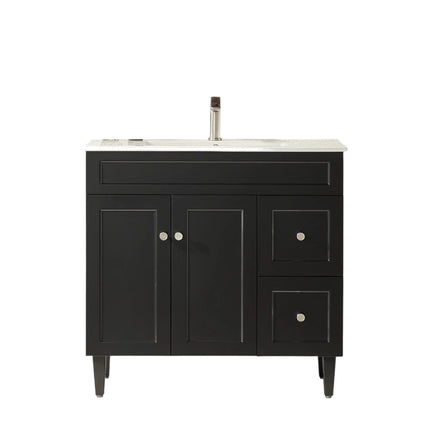 Harold Federation Free Standing Vanity on Legs Matte Black