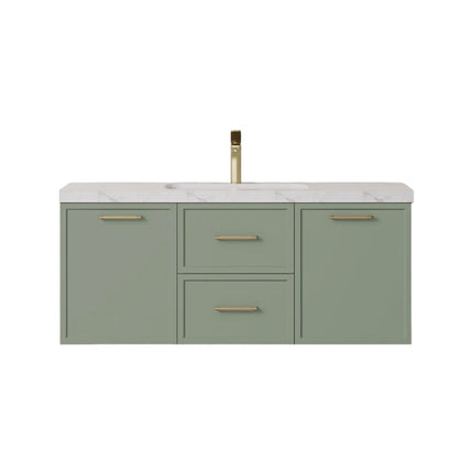 Kingsley Federation Wall Hung Vanity Olive Green