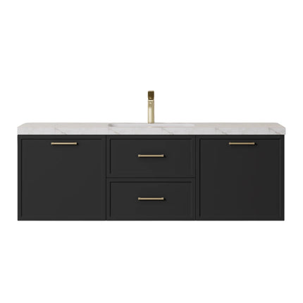 Kingsley Federation Wall Hung Vanity Matte Black