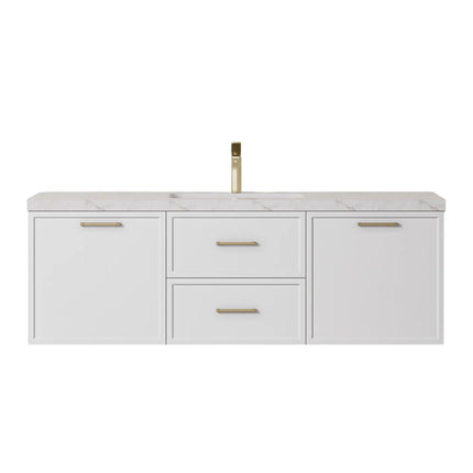 Kingsley Federation Wall Hung Vanity Matte White