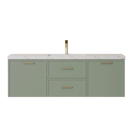 Kingsley Federation Wall Hung Vanity Olive Green
