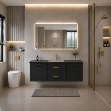 Kingsley Federation Wall Hung Vanity Matte Black