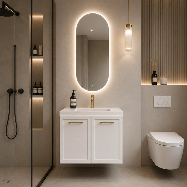 Kingsley Federation Wall Hung Vanity Matte White ,