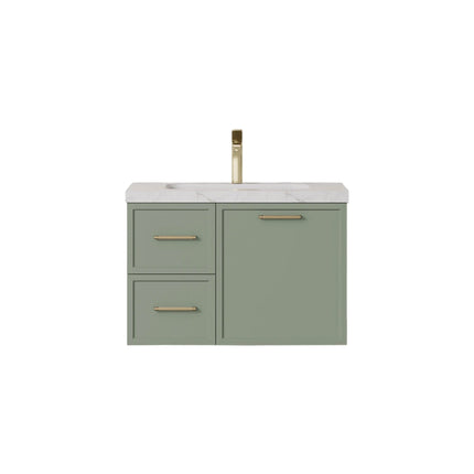 Kingsley Federation Wall Hung Vanity Olive Green