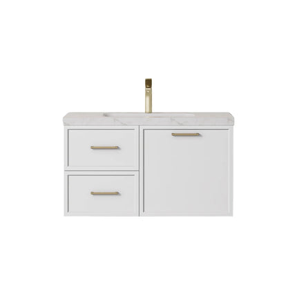 Kingsley Federation Wall Hung Vanity Matte White