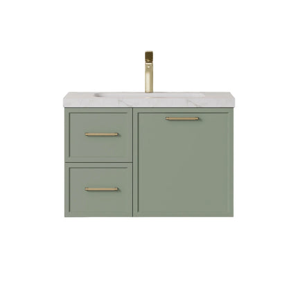 Kingsley Federation Wall Hung Vanity Olive Green