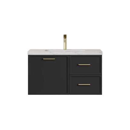 Kingsley Federation Wall Hung Vanity Matte Black