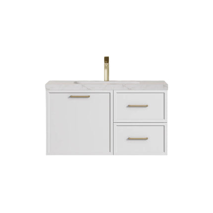 Kingsley Federation Wall Hung Vanity Matte White