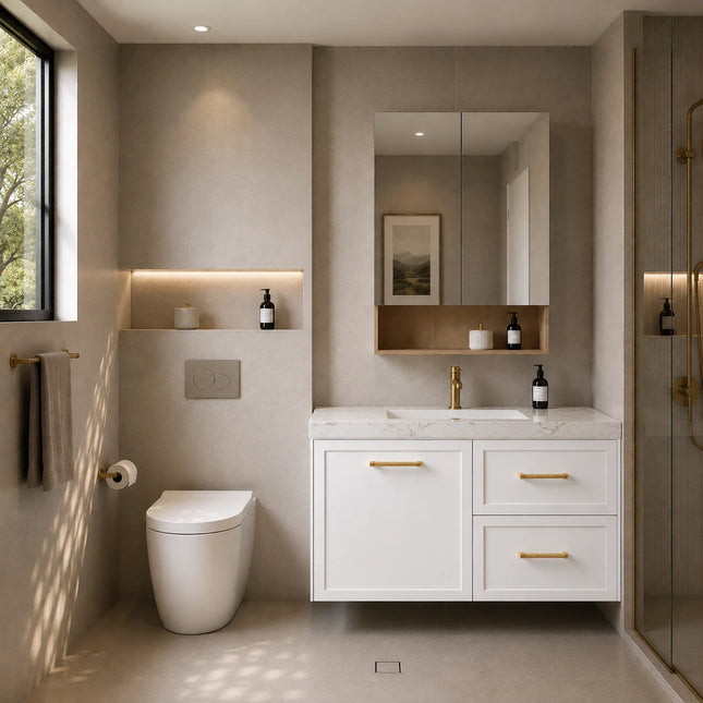 Kingsley Federation Wall Hung Vanity Matte White ,