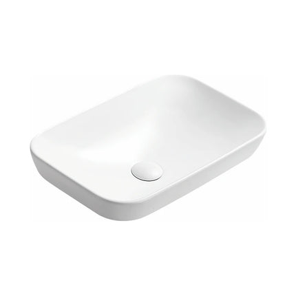 Kliff Fine Ceramic Insert Basin White No Overflow , 520 x 340 Matte White