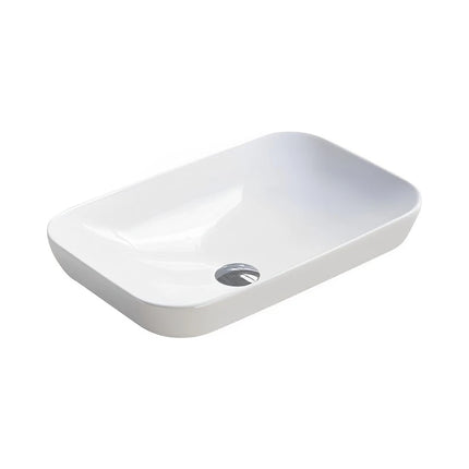 Kliff Fine Ceramic Insert Basin White No Overflow , 520 x 340 Gloss White