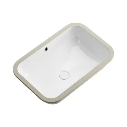 KLIFF Fine Ceramic Under Counter Basin White with Overflow ,