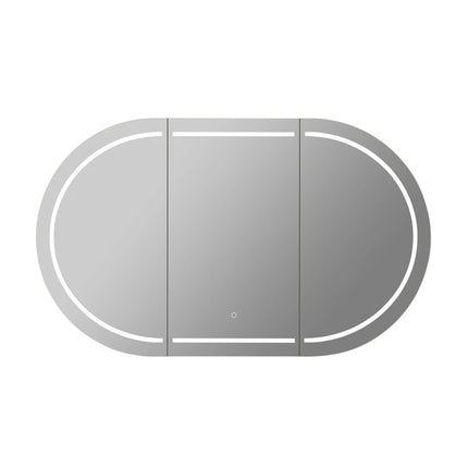 Allison Pill 3 Lights PVC Shaving Cabinets Matte White 450-1500mm