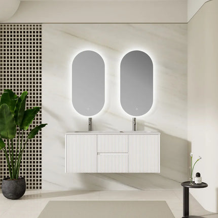 Ellie LED Oval Mirror Backlit Pencil Edge 450X900mm