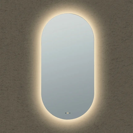 Ellie LED Oval Mirror Backlit Pencil Edge 450X900mm