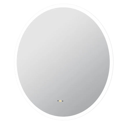 Orla LED Round Mirror with Acrylic Strip Backlit Pencil Edge 600/700/800/900mm
