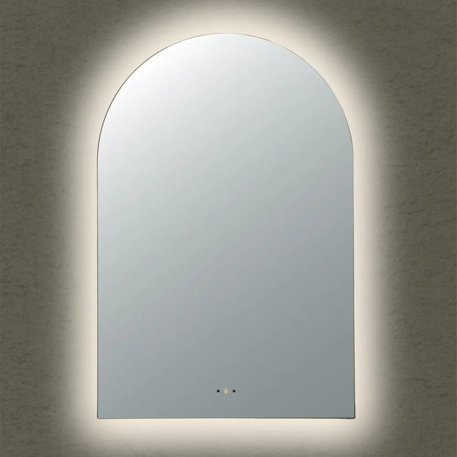 Arlo LED Arch Mirror Backlit Pencil Edge 600X900mm
