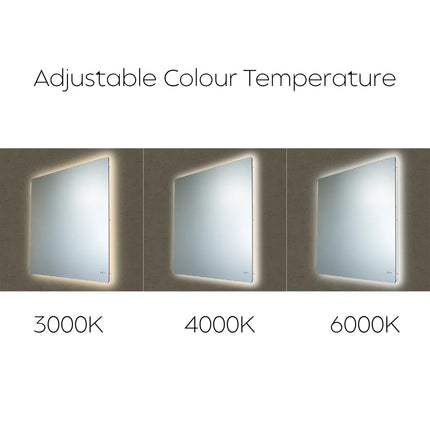 Reino LED Rectangular Mirror Backlit Pencil Edge 750X600/900X750/1200X800