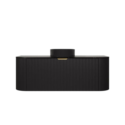 New Agena Fluted Wall Hung Vanity Matte Black