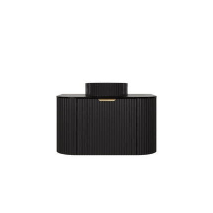 New Agena Fluted Wall Hung Vanity Matte Black
