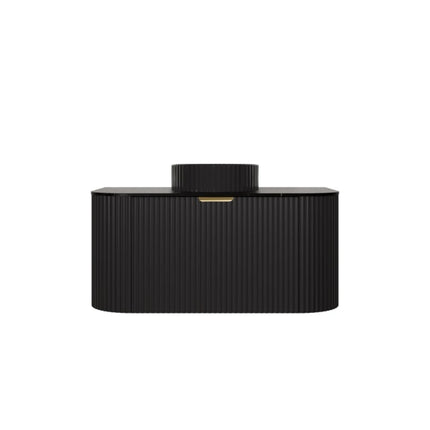 New Agena Fluted Wall Hung Vanity Matte Black