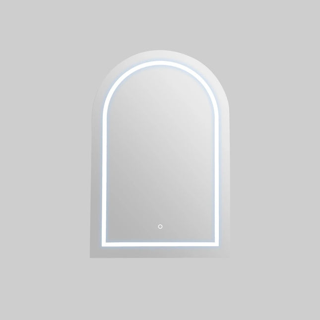 Allison Arch 3 Lights PVC Shaving Cabinets Matte White 600X900X155mm ,
