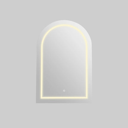 Allison Arch 3 Lights PVC Shaving Cabinets Matte Black 600X900X155mm