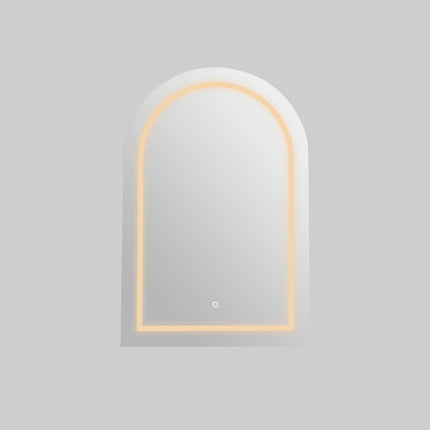 Allison Arch 3 Lights PVC Shaving Cabinets Matte Black 600X900X155mm