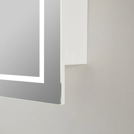 Allison Arch 3 Lights PVC Shaving Cabinets Matte White 600X900X155mm