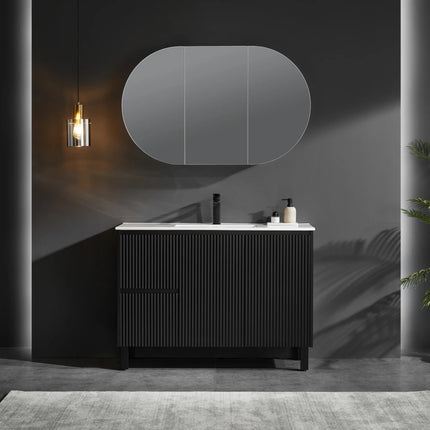 Allison Pill Shaving Cabinets Matte Black 450-1500mm