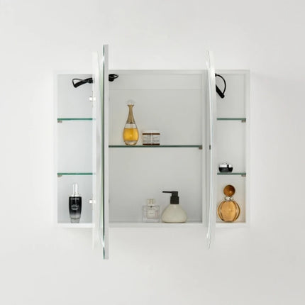Allison Pill 3 Lights PVC Shaving Cabinets Matte White 450-1500mm