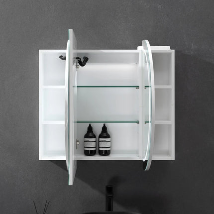 Allison Pill 3 Lights PVC Shaving Cabinets Matte White 450-1500mm