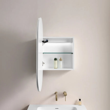Allison Pill 3 Lights PVC Shaving Cabinets Matte White 450-1500mm