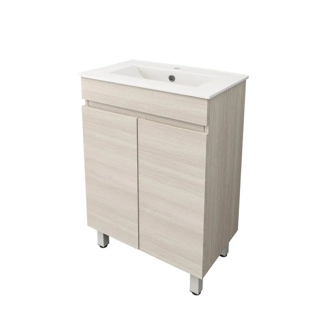 Camden Slim Free Standing Vanity on Legs Coastal Oak