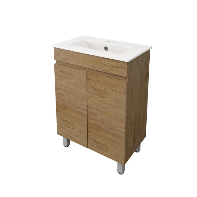 Camden Slim Free Standing Vanity on Legs Prime Oak