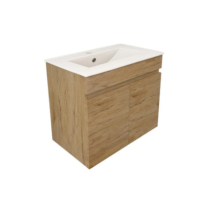 Camden Slim Wall Hung Vanity Prime Oak