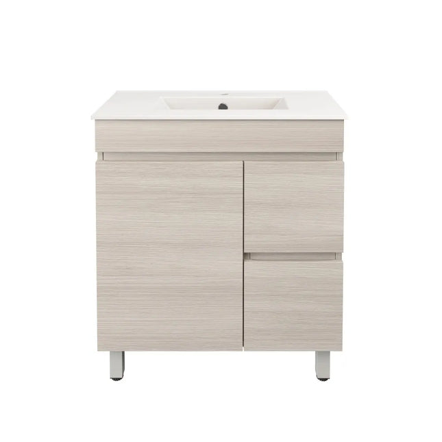 Camden Slim Free Standing Vanity on Legs Coastal Oak
