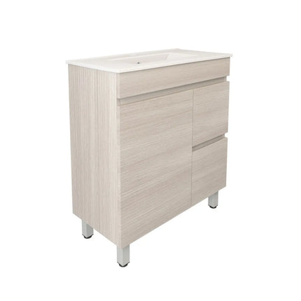 Camden Slim Free Standing Vanity on Legs Coastal Oak