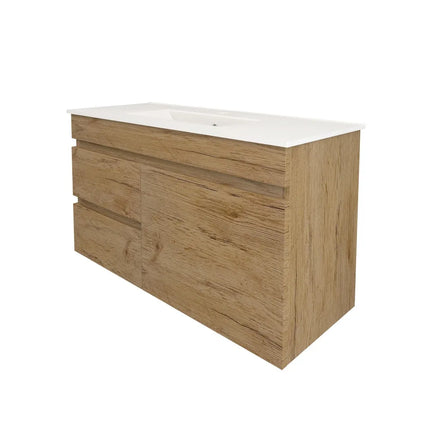Camden Slim Wall Hung Vanity Prime Oak