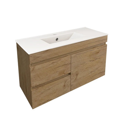 Camden Slim Wall Hung Vanity Prime Oak
