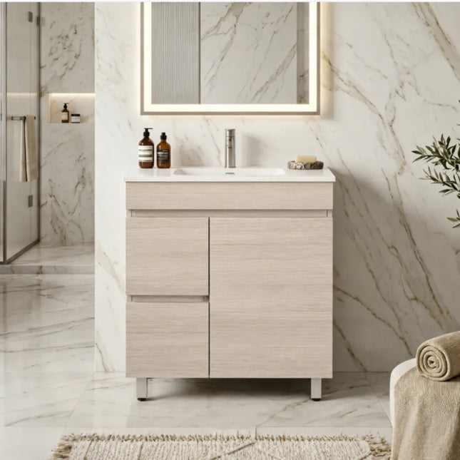 Camden Free Standing Vanity on Legs Coastal Oak