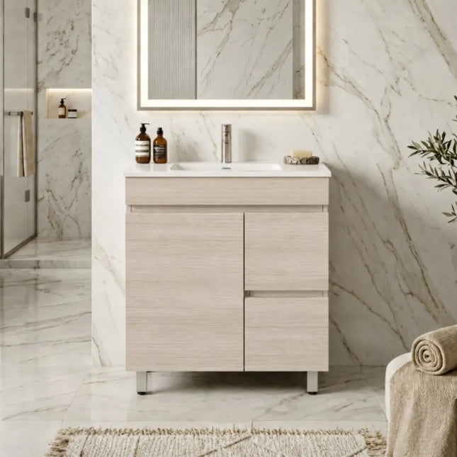 Camden Free Standing Vanity on Legs Coastal Oak