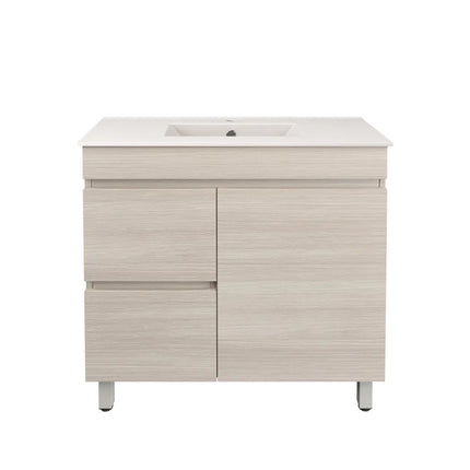 Camden Slim Free Standing Vanity on Legs Coastal Oak