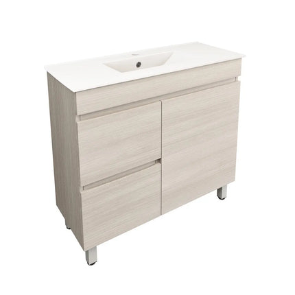 Camden Slim Free Standing Vanity on Legs Coastal Oak