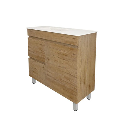 Camden Slim Free Standing Vanity on Legs Prime Oak